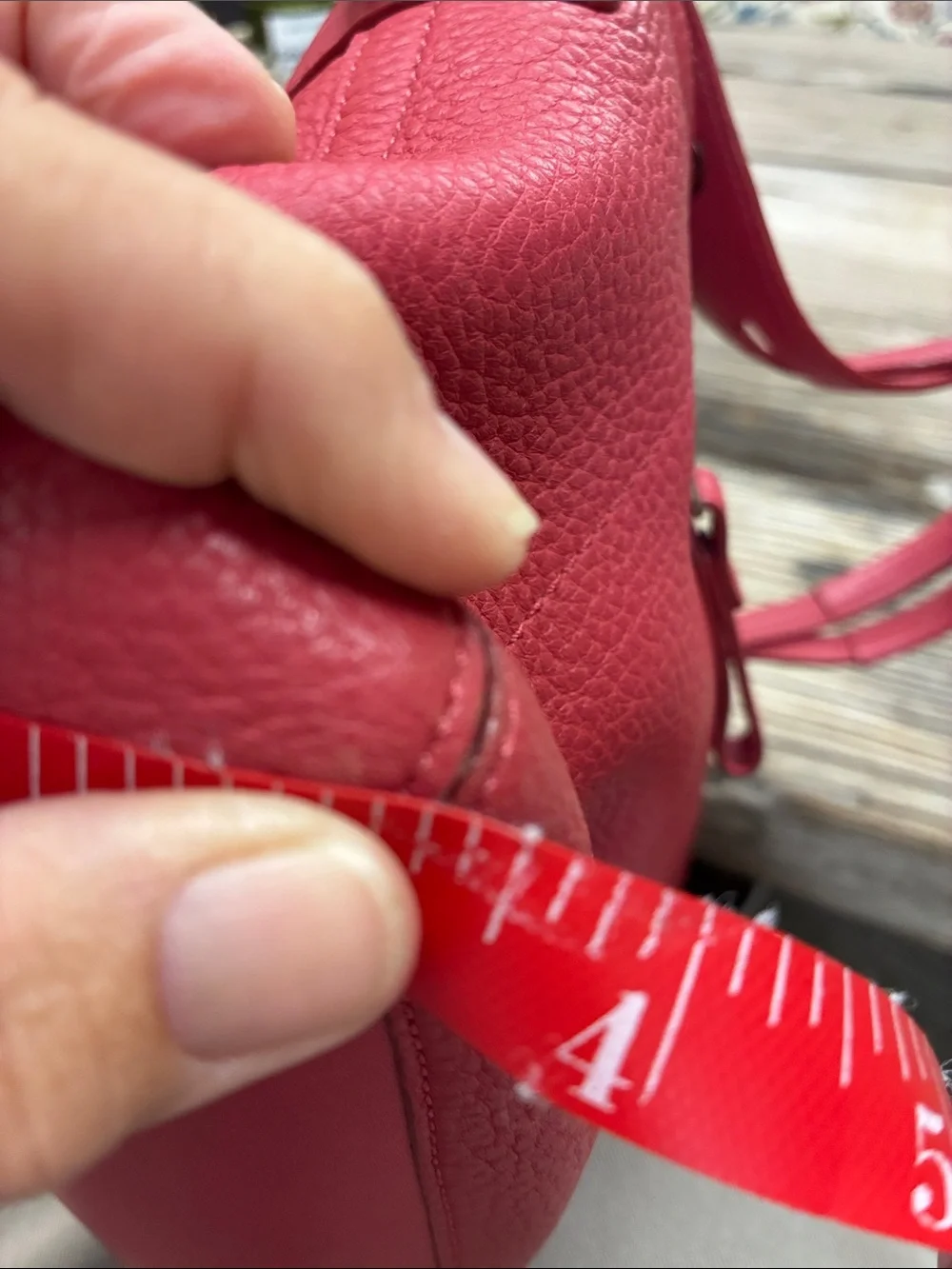 Authentic Coach East West Duffle Shoulder Bag Pink Pebbled Leather